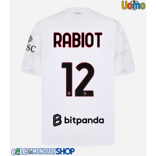 Maglie da calcio AC Milan Adrien Rabiot #12 Seconda Maglia 2026-27 Manica Corta